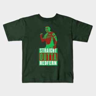 South Sydney Rabbitohs - Nathan Merritt - STRAIGHT OUTTA REDFERN Kids T-Shirt